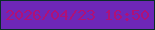 文字の大きさ：4、枠の色：082e25、背景の色：6e27b7、文字の色：af1177 無料ブログパーツのブログ時計