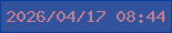 文字の大きさ：3、枠の色：08409e、背景の色：32539b、文字の色：c97e8f 無料ブログパーツのブログ時計