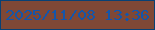 文字の大きさ：2、枠の色：084175、背景の色：7f4836、文字の色：1455aa 無料ブログパーツのブログ時計