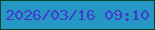 文字の大きさ：1、枠の色：084620、背景の色：2497c4、文字の色：4339ce 無料ブログパーツのブログ時計