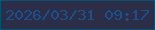 文字の大きさ：5、枠の色：085170、背景の色：2c2d47、文字の色：1b508e 無料ブログパーツのブログ時計
