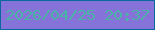 文字の大きさ：5、枠の色：08679c、背景の色：8673d9、文字の色：49b4a5 無料ブログパーツのブログ時計
