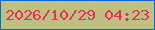 文字の大きさ：3、枠の色：086ccf、背景の色：c0bf84、文字の色：e93157 無料ブログパーツのブログ時計