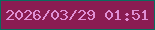 文字の大きさ：1、枠の色：086d5e、背景の色：8a1c52、文字の色：df90d5 無料ブログパーツのブログ時計