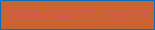 文字の大きさ：4、枠の色：086eba、背景の色：c96330、文字の色：d6565e 無料ブログパーツのブログ時計