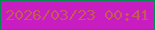 文字の大きさ：3、枠の色：088953、背景の色：c81ec1、文字の色：c45b5a 無料ブログパーツのブログ時計