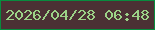 文字の大きさ：1、枠の色：088c3e、背景の色：4b3134、文字の色：9bd287 無料ブログパーツのブログ時計