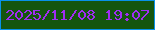 文字の大きさ：5、枠の色：0891ea、背景の色：14550f、文字の色：a02df2 無料ブログパーツのブログ時計
