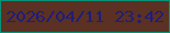 文字の大きさ：5、枠の色：089377、背景の色：5a3123、文字の色：1d1d7d 無料ブログパーツのブログ時計