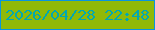 文字の大きさ：5、枠の色：0895e0、背景の色：90b908、文字の色：02a8b1 無料ブログパーツのブログ時計