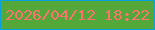 文字の大きさ：1、枠の色：08a1e0、背景の色：53a839、文字の色：fd716f 無料ブログパーツのブログ時計