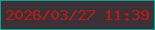 文字の大きさ：5、枠の色：08a497、背景の色：3d3036、文字の色：b11e16 無料ブログパーツのブログ時計