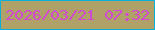 文字の大きさ：3、枠の色：08b1dc、背景の色：b0a169、文字の色：d149d2 無料ブログパーツのブログ時計