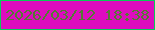 文字の大きさ：3、枠の色：08cb57、背景の色：dd0cbe、文字の色：547b33 無料ブログパーツのブログ時計