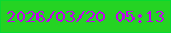 文字の大きさ：5、枠の色：08d930、背景の色：25d323、文字の色：c203ef 無料ブログパーツのブログ時計