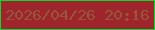 文字の大きさ：3、枠の色：08da2d、背景の色：9e252b、文字の色：965639 無料ブログパーツのブログ時計