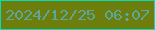 文字の大きさ：2、枠の色：08dabd、背景の色：6d7e0c、文字の色：57a99f 無料ブログパーツのブログ時計