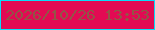 文字の大きさ：1、枠の色：08dcf9、背景の色：e20a53、文字の色：925546 無料ブログパーツのブログ時計
