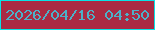 文字の大きさ：2、枠の色：08e3e6、背景の色：aa2a43、文字の色：4cb1c9 無料ブログパーツのブログ時計