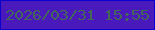 文字の大きさ：4、枠の色：0901d0、背景の色：4a19bb、文字の色：44665a 無料ブログパーツのブログ時計