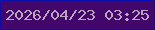 文字の大きさ：2、枠の色：090faa、背景の色：43066b、文字の色：baa6be 無料ブログパーツのブログ時計