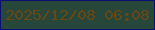文字の大きさ：4、枠の色：09106d、背景の色：28473b、文字の色：674713 無料ブログパーツのブログ時計