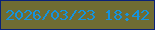 文字の大きさ：5、枠の色：092179、背景の色：6f6c33、文字の色：1493de 無料ブログパーツのブログ時計