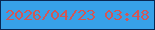 文字の大きさ：3、枠の色：092752、背景の色：37a1e8、文字の色：d15756 無料ブログパーツのブログ時計