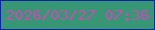文字の大きさ：3、枠の色：09279c、背景の色：379673、文字の色：c94bb6 無料ブログパーツのブログ時計