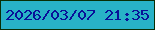 文字の大きさ：4、枠の色：092e04、背景の色：28b2c7、文字の色：091098 無料ブログパーツのブログ時計
