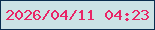 文字の大きさ：2、枠の色：092e4e、背景の色：cbe3e5、文字の色：e92466 無料ブログパーツのブログ時計