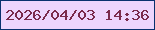 文字の大きさ：4、枠の色：09316f、背景の色：edd5fd、文字の色：7a2a4c 無料ブログパーツのブログ時計