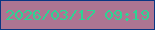 文字の大きさ：1、枠の色：093683、背景の色：ad7592、文字の色：2dd493 無料ブログパーツのブログ時計