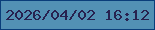 文字の大きさ：1、枠の色：093e7a、背景の色：5291b4、文字の色：272250 無料ブログパーツのブログ時計