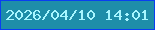 文字の大きさ：1、枠の色：093ef1、背景の色：1e8ea9、文字の色：a8f6ff 無料ブログパーツのブログ時計