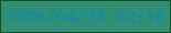 文字の大きさ：1、枠の色：095428、背景の色：318f75、文字の色：0f8baa 無料ブログパーツのブログ時計