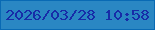 文字の大きさ：3、枠の色：096ab4、背景の色：2a87c3、文字の色：172ca8 無料ブログパーツのブログ時計