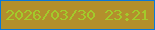 文字の大きさ：1、枠の色：0978da、背景の色：b38f2c、文字の色：a3ca2b 無料ブログパーツのブログ時計