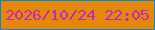 文字の大きさ：1、枠の色：0986d0、背景の色：e58607、文字の色：c12db7 無料ブログパーツのブログ時計