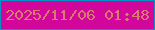 文字の大きさ：2、枠の色：0990c4、背景の色：d3069b、文字の色：d77b6c 無料ブログパーツのブログ時計