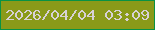 文字の大きさ：2、枠の色：099244、背景の色：8a9a19、文字の色：d7d1d6 無料ブログパーツのブログ時計