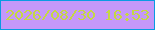 文字の大きさ：1、枠の色：099be2、背景の色：c498f9、文字の色：c5d842 無料ブログパーツのブログ時計