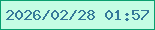 文字の大きさ：5、枠の色：099f6f、背景の色：c4fde4、文字の色：357899 無料ブログパーツのブログ時計
