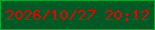 文字の大きさ：5、枠の色：09a431、背景の色：015a23、文字の色：e50308 無料ブログパーツのブログ時計