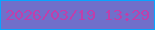 文字の大きさ：2、枠の色：09a4fe、背景の色：716fca、文字の色：c03fab 無料ブログパーツのブログ時計