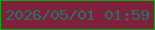 文字の大きさ：1、枠の色：09ae16、背景の色：7f203c、文字の色：247367 無料ブログパーツのブログ時計