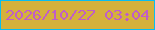 文字の大きさ：3、枠の色：09bdf1、背景の色：d5b13c、文字の色：c05ec7 無料ブログパーツのブログ時計