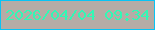 文字の大きさ：4、枠の色：09c4f4、背景の色：b6aca6、文字の色：32f8b5 無料ブログパーツのブログ時計