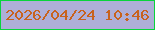 文字の大きさ：4、枠の色：09d43c、背景の色：aeafd8、文字の色：c8621d 無料ブログパーツのブログ時計