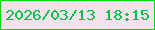 文字の大きさ：5、枠の色：09d712、背景の色：f2e3ea、文字の色：05bf46 無料ブログパーツのブログ時計